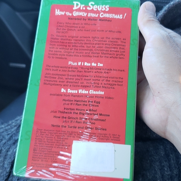 How the Grinch Stole Christmas VHS - Picture 4 of 5